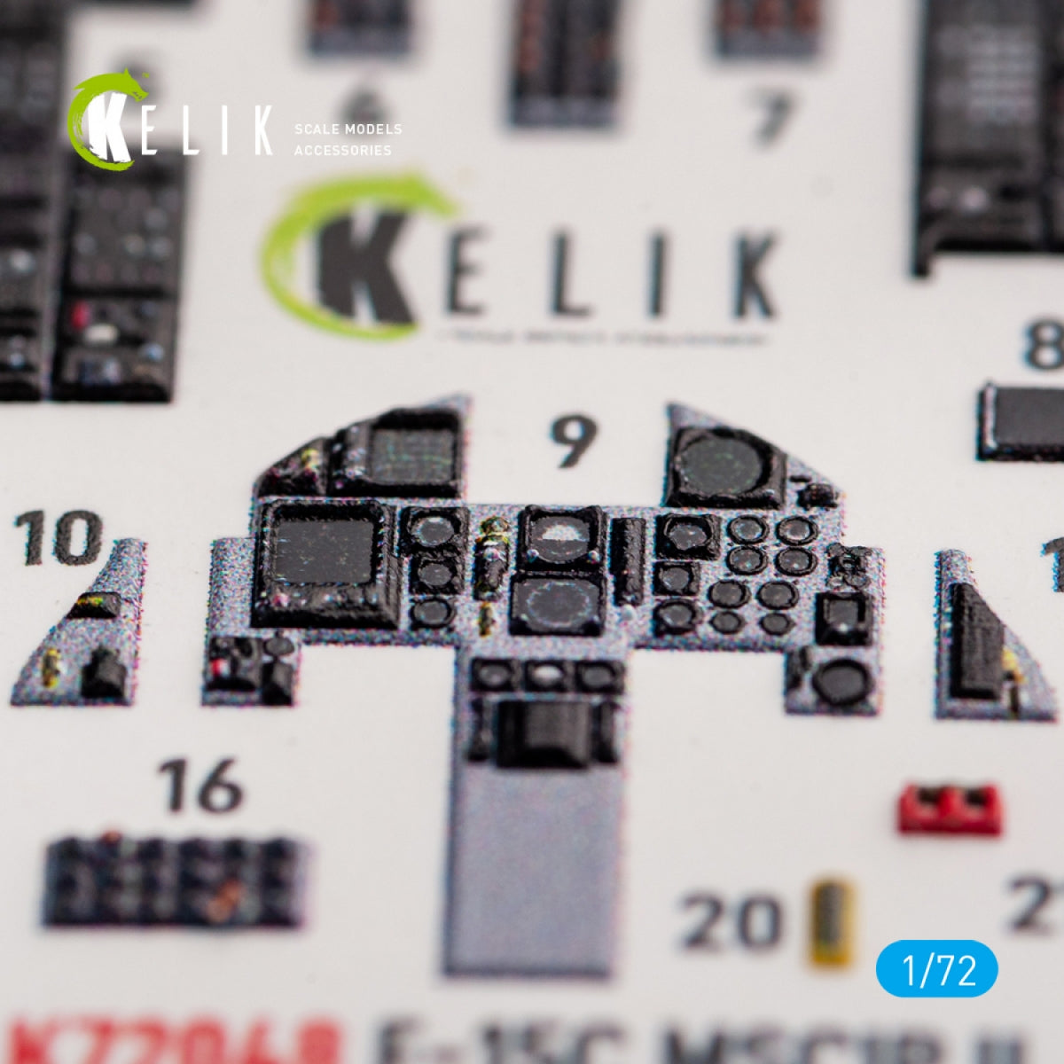 KELIK K72048 F-15C MSIP II EAGLE INTERIEUR 3D AUTOCOLLANTS POUR GWH 1/72 – image 8