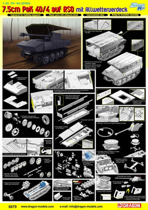 Dragon 6679 7,5 cm PaK 40/4 auf RSO avec Allwetterverdeck (1/35) – image 2