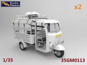 Gecko Models 35GM0113 60 - 70s Saigon Shuttle Motor-Tricycle Depot and a take break drive [2 kits In 1 box] 1/35 – Bild 2