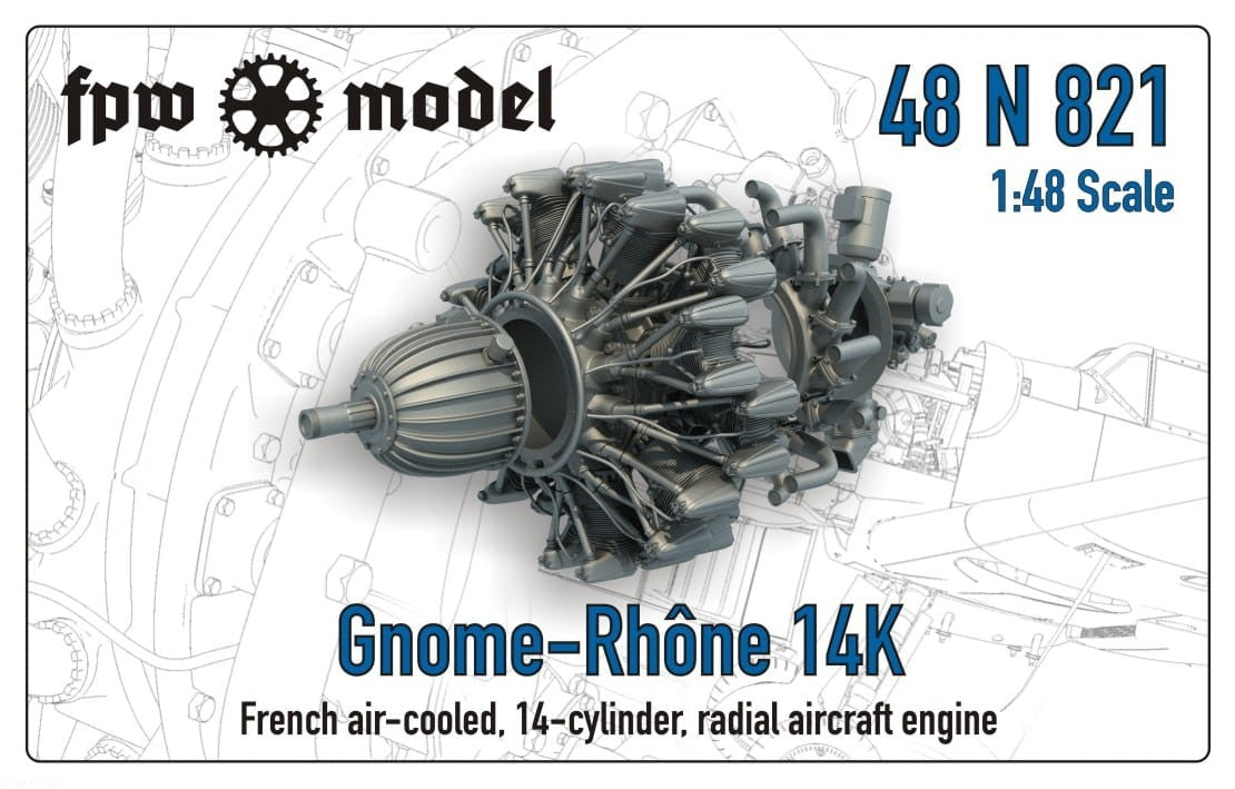 FPW Model 48N821 Gnome-Rhone 14K 1/48