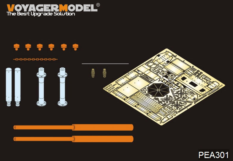 Voyager Model PEA301 Modern U.S. M1070 Truck Tractor Amour Cabin Anti IED Device sets (For HOBBYBOSS 85502) 1/35