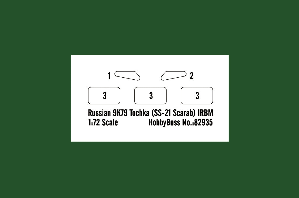 Hobby Boss 82935 Russian 9K79 Tochka SS-21 Scarab IRBM 1/72 – image 3