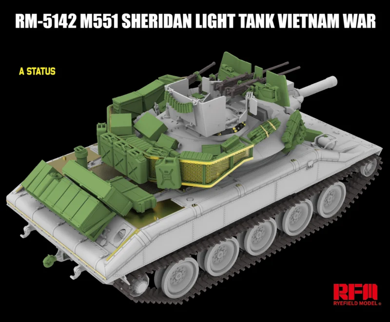 Rye Field Model 5142 M551 Light Tank Sheridan Vietnam War 1/35 – immagine 4