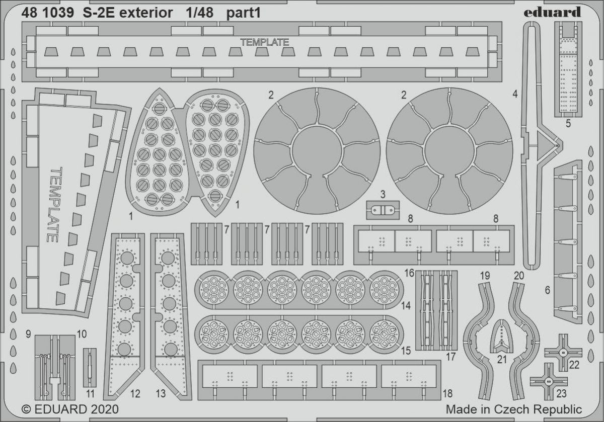 Eduard 481039 S-2E extérieur KINETIC MODEL 1/48
