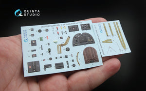 Quinta Studio QD32030 Spitfire Mk.V 3D-Printed &amp;amp; coloured Interior on decal paper (for Hobbyboss kit) 1/32 – immagine 2