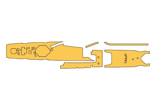 Hasegawa QG71 (72171) Linoleum Masking Sheet for Destroyer Asashio 1/700 – immagine 2