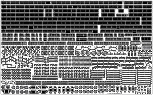 Pontos 37025FB IJN Musashi 1944 Detail up set Advanced Coal Black deck 1/350 – zdjęcie 14