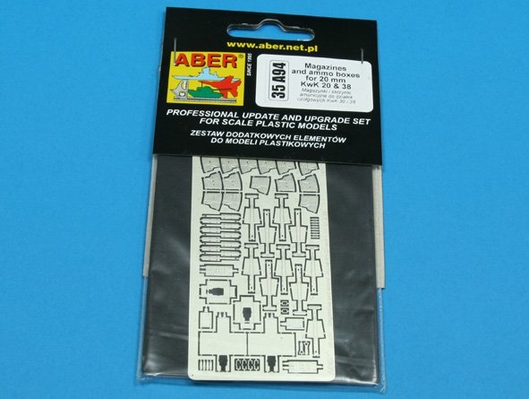 Aber 35A094 Magazines and ammo boxes for 20mm KwK 30 and 38 German clasps and clamps (2nd choice) 1/35 – imagen 3