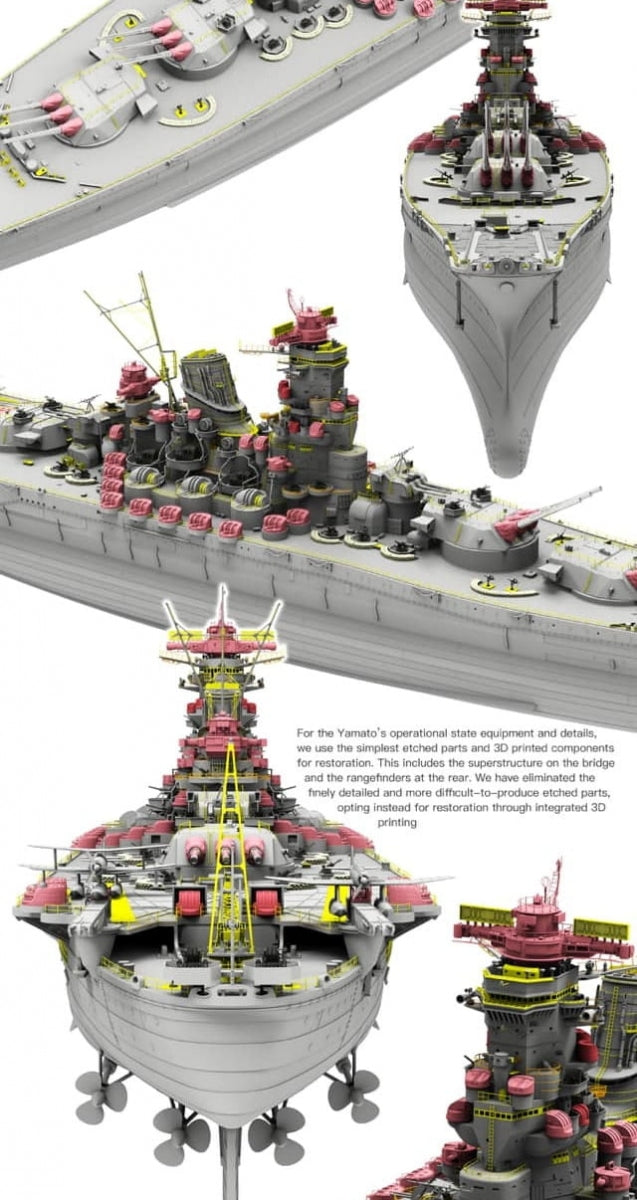 Border Model BS-004 Imperial Japanese Navy Battleship Yamato April 7 1945 1/350 – zdjęcie 9
