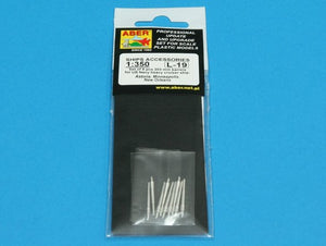 Aber 350L-19 Set of 9 pcs 203 mm barrels for New Orleans type 1/350 – immagine 3