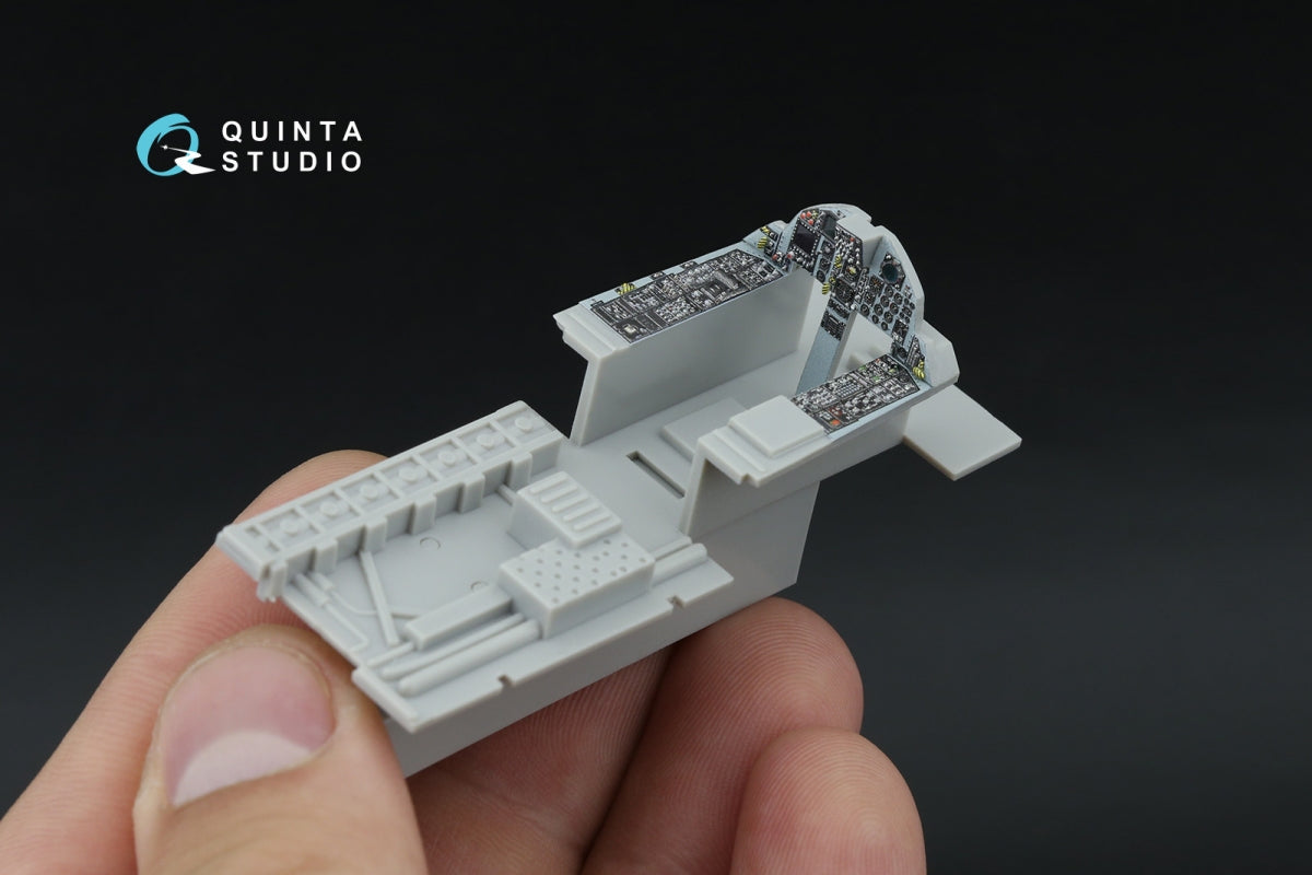 Quinta Studio QDS-48598 F-15C Late/F-15J Late 3D-Printed &amp;amp; coloured Interior on decal paper (Hasegawa) (Small version) 1/48 – immagine 5