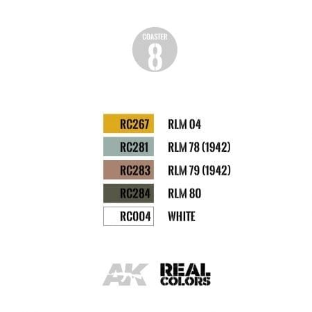 AK Interactive RC700 REAL COLORS COASTERS – immagine 5