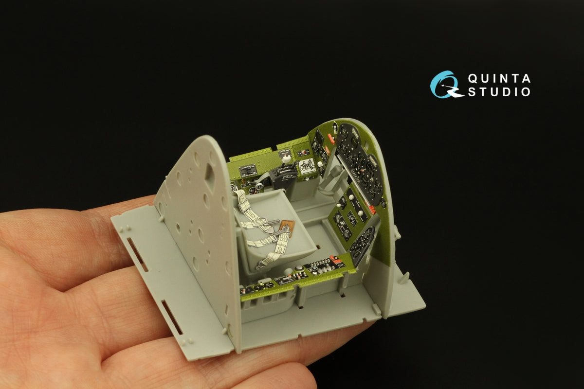 Quinta Studio QD32133 F6F-3 Hellcat 3D-Printed &amp;amp; coloured Interior on decal paper (Trumpeter) 1/32 – imagen 13