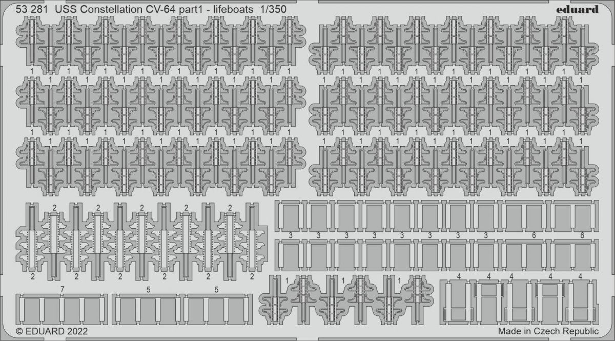 Eduard BIG5366 USS Constellation CV-64 PART I TRUMPETER 1/350 – Bild 3