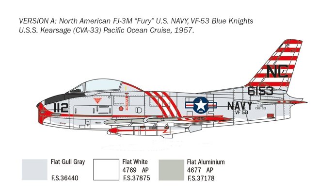 Italeri 2811 North American FJ-2/3 Fury 1/48 – zdjęcie 3