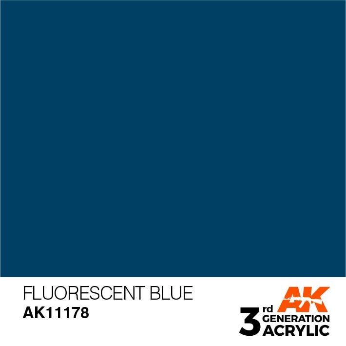 AK Interactive AK11178 BLEU FLUORESCENT – STANDARD 17 ml