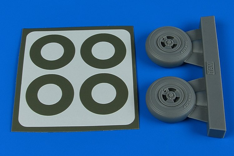 Aires 2239 Spitfire Mk.IX wheels (3-spoke) & paint masks 1/32 TAMIYA