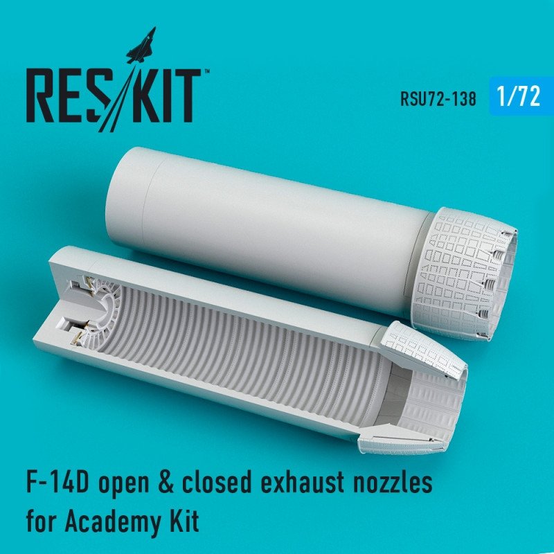 RESKIT RSU72-0138 F-14D Tomcat open &amp;amp; closed exhaust nozzles for Academy 1/72