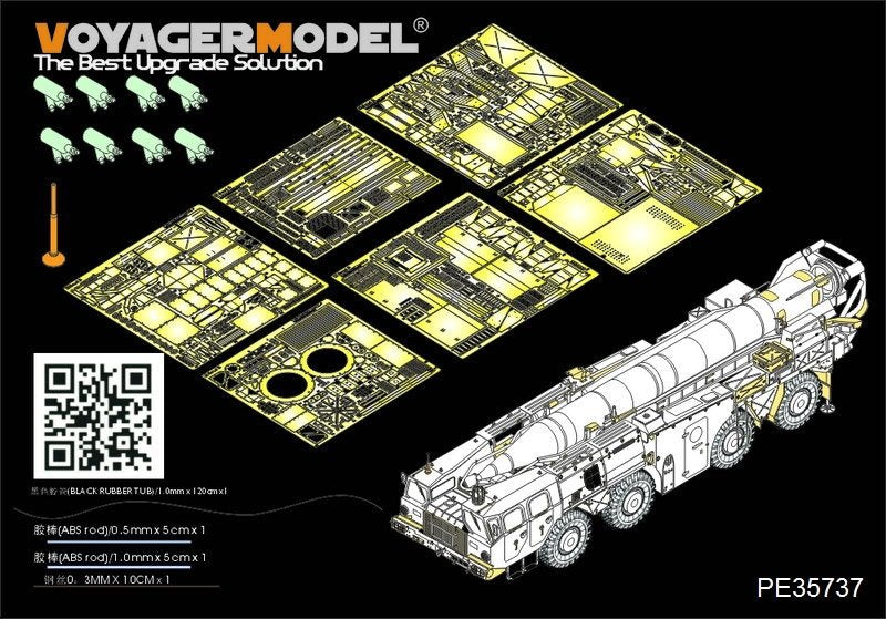 Maquette Voyager PE35737 Scud-B russe moderne de base (pour TRUMPETER 01019) 1/35