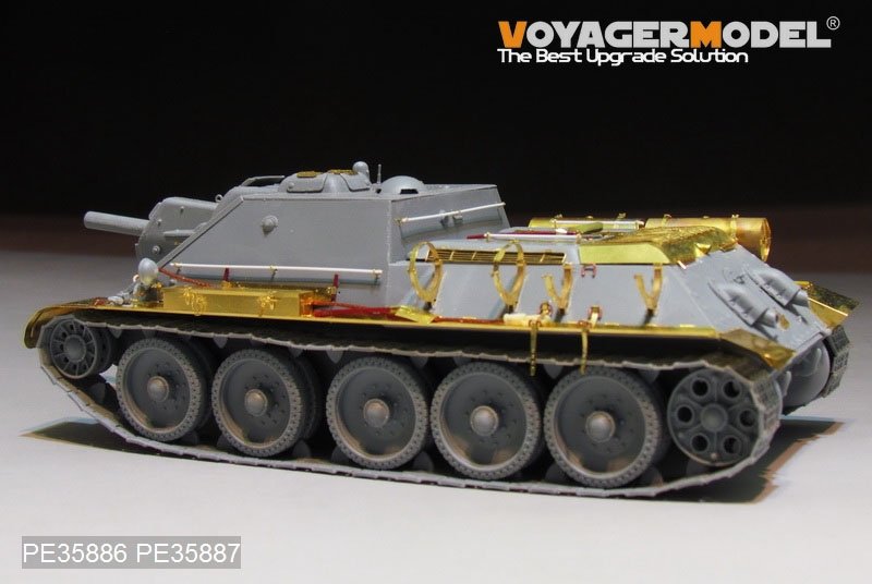 Voyager Model PE35886 WWII Russia SU-122 Basic For MINIART 1/35 – zdjęcie 7