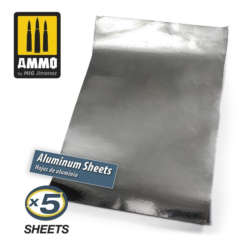 AMMO of Mig Jimenez 8247 ALUMINIUM SHEETS 280x195 mm – immagine 2