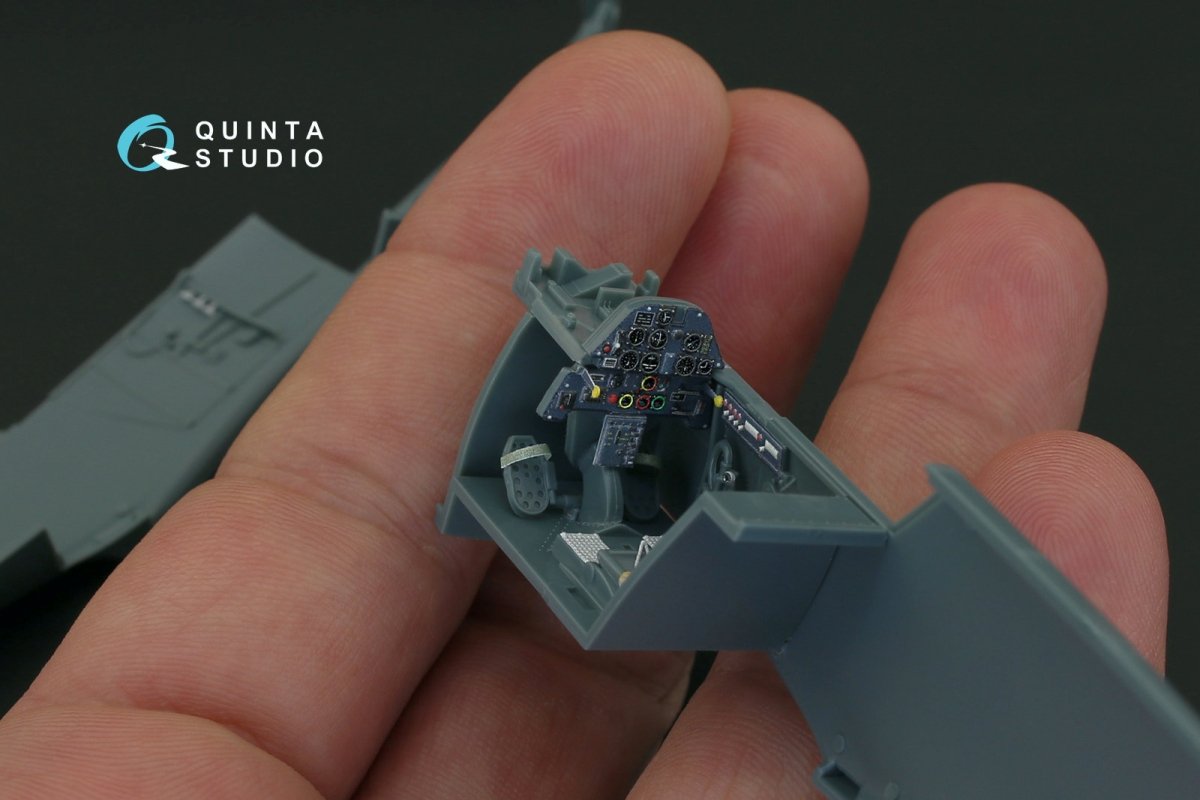 Quinta Studio QD48087 Bf 109E-4/E-7 3D-Printed &amp;amp; coloured Interior on decal paper (for Eduard kit) 1/48 – Bild 5