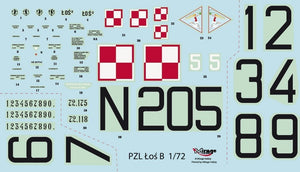 Mirage Hobby 872092 PZL-37B &amp;#39;ŁOŚ&amp;#39; Polski Samolot Bombowy 1/72 Model set – zdjęcie 2