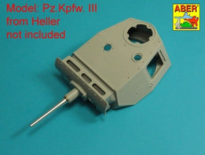 Aber 16 L-21 German barrel 50mm KwK 38L/42 forPz.Kpfw.IIIAusf.G,H,J (early) / Lufa 50mm KwK 38L/42 do czołgu Panzer III G,H,J wczesny 1/16 – immagine 11