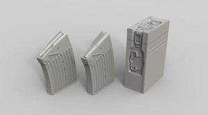 EUREKA XXL E-043 2 cm FlaK38 ammo boxes and magazines 1/35 – Bild 2
