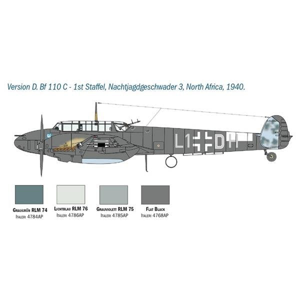 Italeri 2794 MESSERSCHMITT BF-110 C/D 1/48 – immagine 4