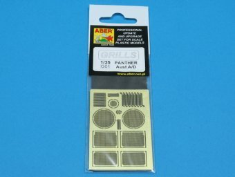 Aber 35G01 Grilles pour char allemand Grilles pour PzKpfw V Ausf.A/D Panther (Sd.Kfz.181) (1/35) – image 4