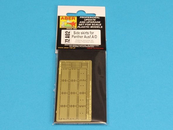 Aber 72A02 Osłony boczne do Panther A/D / Side skirts for Panther A/D 1/72 – immagine 4