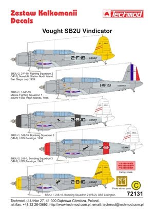 Techmod 72131 - Vought SB2U Vindicator 1/72 – immagine 2