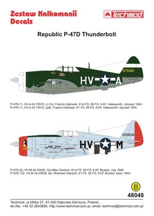 Techmod 48048 - Republic P-47D Thunderbolt 1/48 – Bild 2