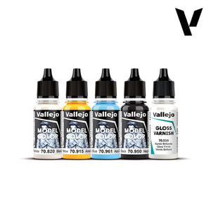 Vallejo 70265 Model Color Set Karonkids Velociraptor (5 x 18 ml + Mini + 2 x Brush + Wooden Box)