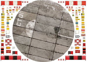 Uschi 3036 Display diorama Russian PAG-Type Taxiway and Tarmac, Circular, BLAST WALL EDITION 1/72 – immagine 3