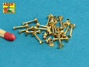 Aber 16110 Turned imitation of Hexagonal bolts &amp;amp;amp;amp;amp;amp; nuts 1,6 x 4,0 mm x 15 pcs. And 1,6mm nuts x 10 pcs. 1/16 – immagine 6