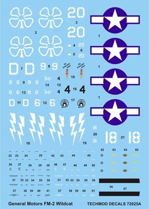 Techmod 72025 - General Motors FM-2 Wildcat 1/72