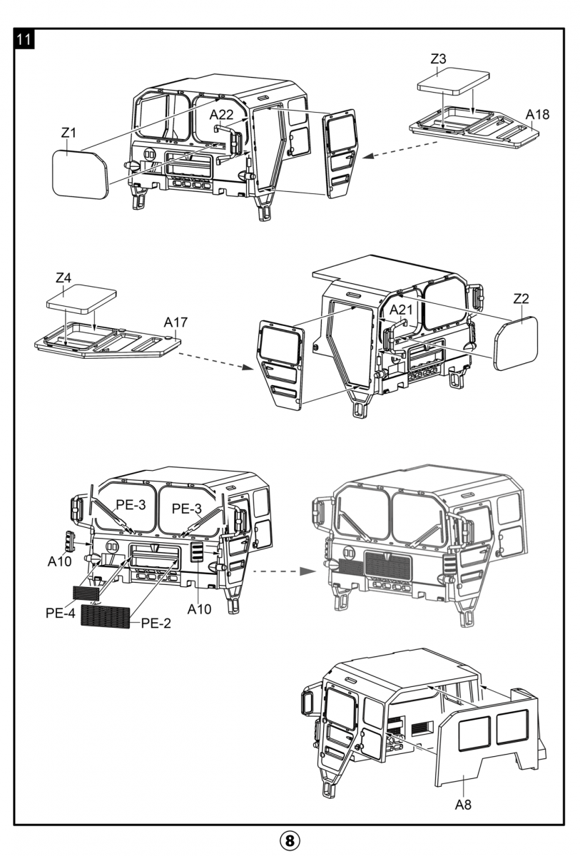 Modelcollect UA72342 Camion tout-terrain allemand MAN KAT1M1013 8x8 haute mobilité 1/72 – image 18