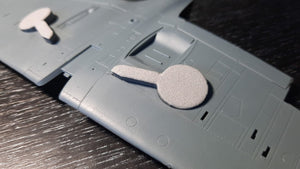 Omask 74804 Spitfire Mk I / Mk II wheel bay plugs (for Eduard) 1/48 – immagine 3