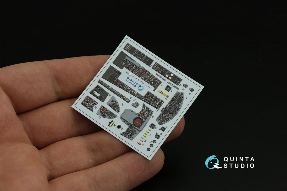 Quinta Studio QDS-32180 F-104S 3D-Printed coloured Interior on decal paper (Italeri) (small version) 1/32 – immagine 4