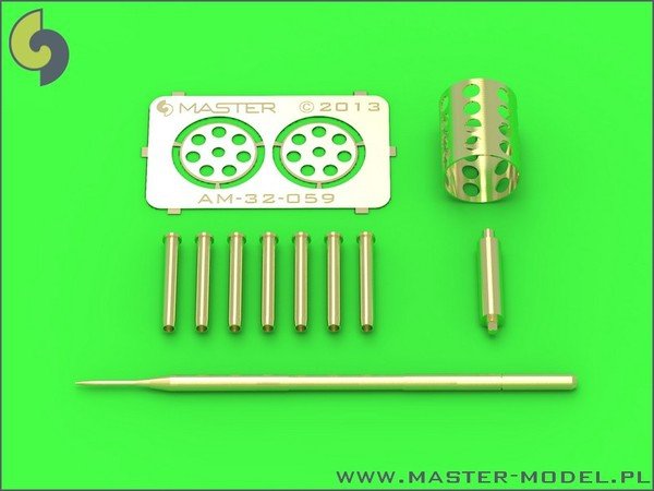 Master AM-32-059 Fairchild A-10 Thunderbolt II - GAU-8 Avenger gun tip and Pitot Tube 1/32