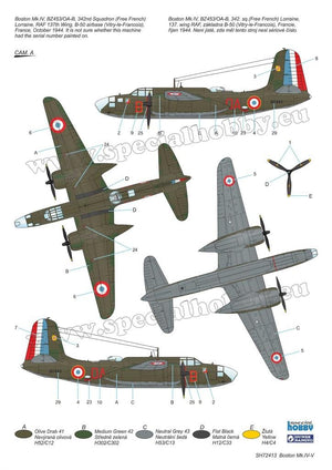 Special Hobby 72413 Boston Mk. IV/ V &amp;#39;The Last Version in RAF and Free French Service&amp;#39; 1/72 – zdjęcie 4