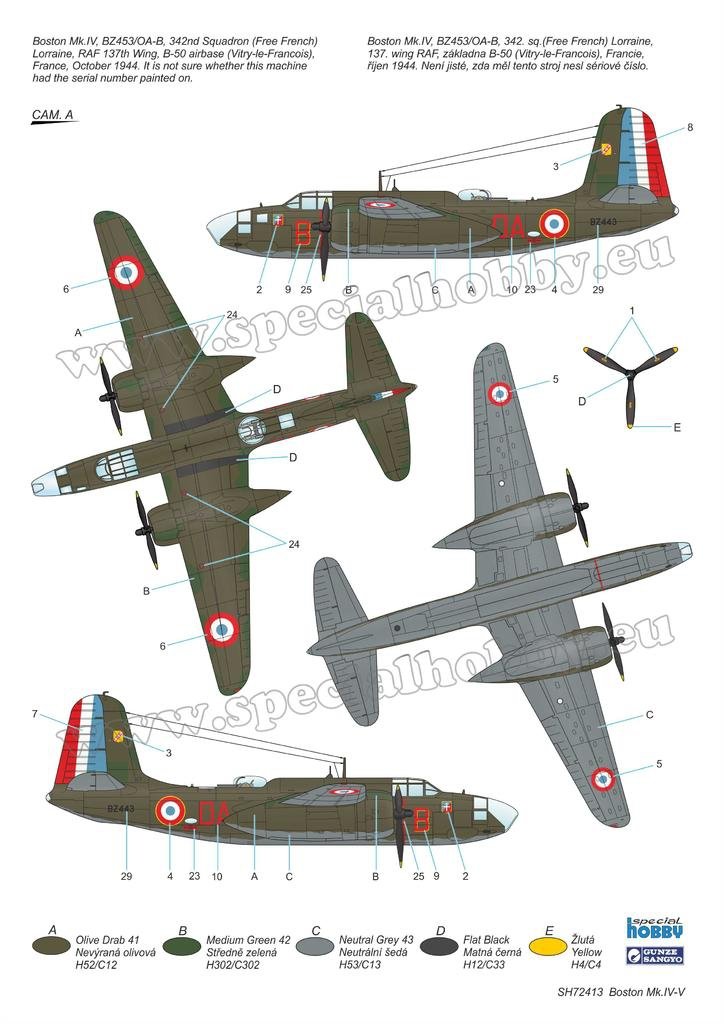 Special Hobby 72413 Boston Mk. IV/ V &amp;#39;The Last Version in RAF and Free French Service&amp;#39; 1/72 – zdjęcie 4