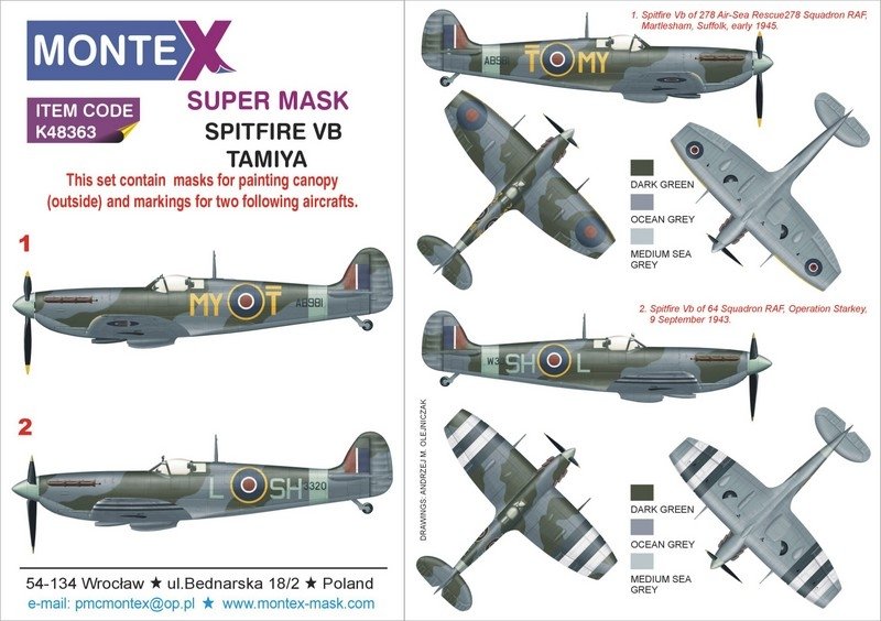 Montex K48363 SPITFIRE VB 1/48