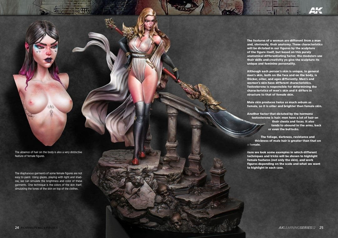 AK Interactive AK520 Learning 12 Painting Female Figures English – immagine 6