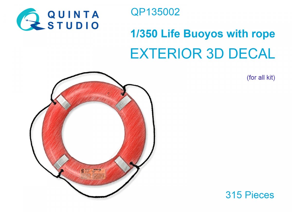 Quinta Studio QP135002 Life Buoys with rope 315 pcs 1/350