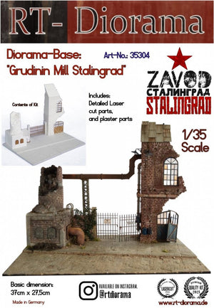 RT-Diorama 35304 Socle de diorama : « Moulin Grudinin Stalingrad » 1/35
