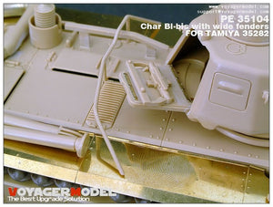 Voyager Model PE35104 WWII French Char BI-bis with wide fenders (B ver include Gun barrel) for TAMIYA 35282 1/35 – imagen 3