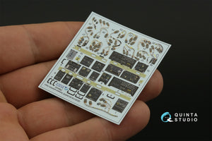 Quinta Studio QD35118 AH-64D Extended forward avionics bays 3D-Printed &amp;amp; coloured Interior on decal paper (Takom) 1/35 – immagine 6